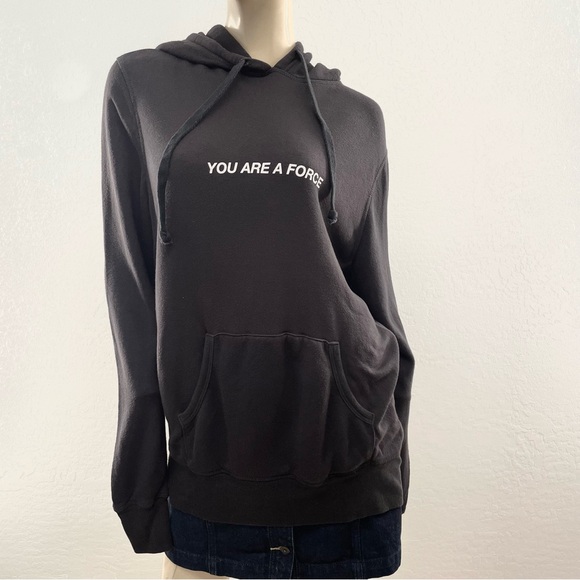 Spiritual Gangster- Black 'You Are A Force' Leopard Hoodie- S - Picture 4 of 16